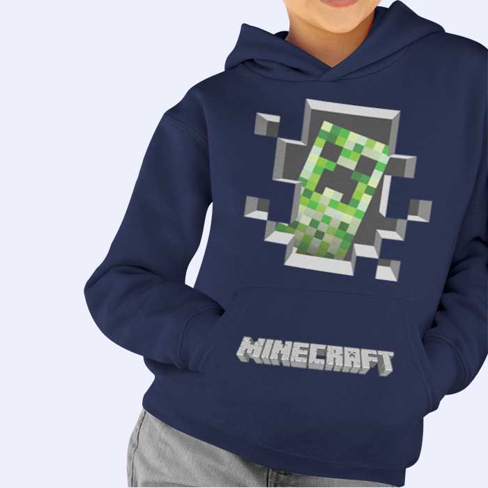 Minecraft Creeper dječja hoodica