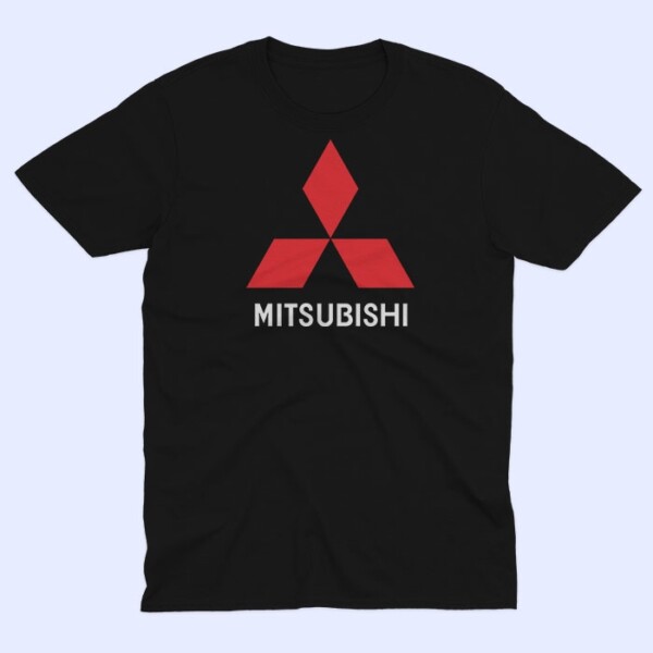 mitsubishi logo boja muska majica crna