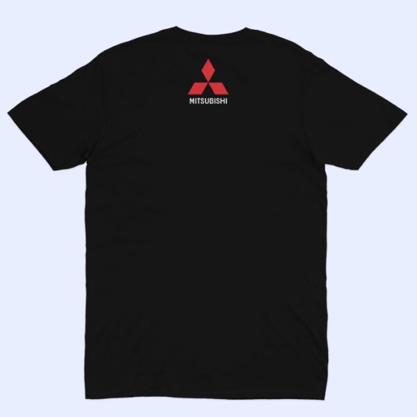 mitsubishi logo boja muska majica ledja crna