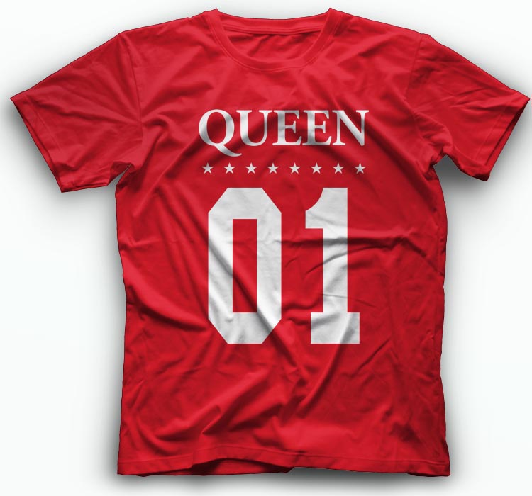 majica queen kratki rukav crvena