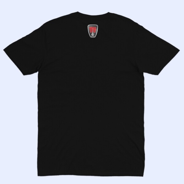 rover logo muska majica ledja crna