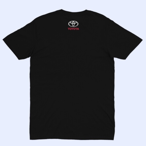 toyota logo boja muska majica ledja crna
